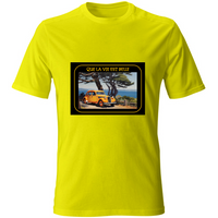 T-Shirt Unisex Maglietta in Cotone - Que La Vie Est Belle - (R.C Garcia)