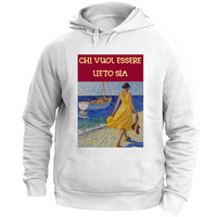 Felpa Unisex con Cappuccio Felpa Unisex - Chi Vuol Esser Lieto Sia - (R.C. Ga