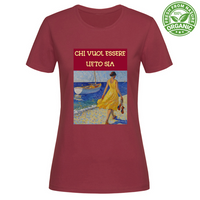 T-Shirt Woman Organic Maglietta Femminile in Cotone Organico -Chi Vuol E