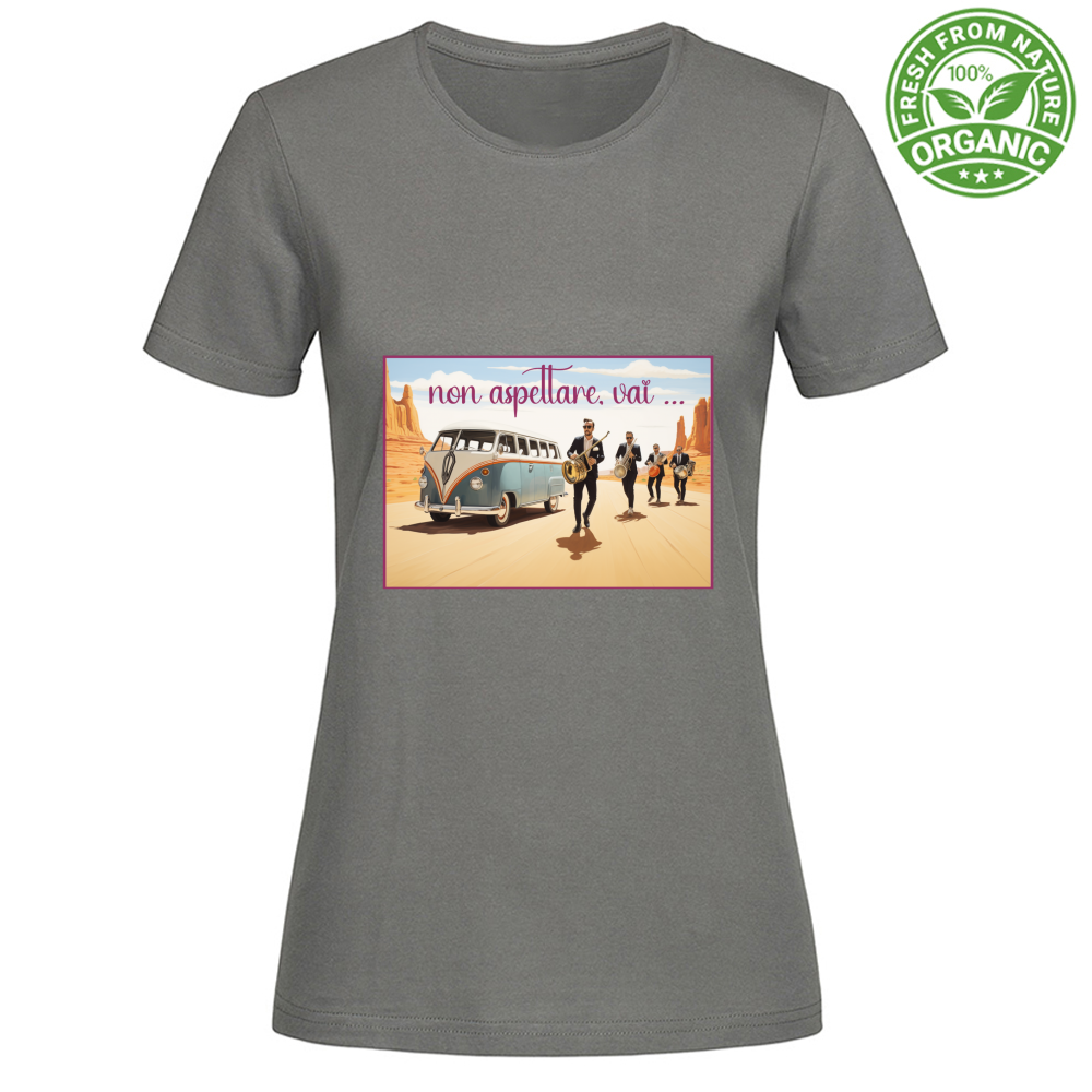 T-Shirt Woman Organic Maglietta Femminile in Cotone Organico - Non Aspet