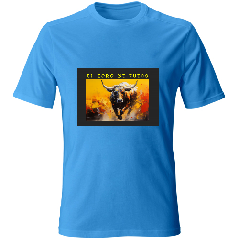 T-Shirt Unisex Maglietta in Cotone - El toro de Fuego - (R. C. Garcia)