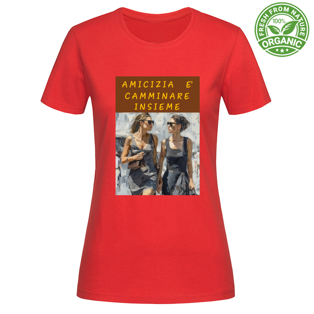 Women's Organic Cotton T-Shirt - Friendship