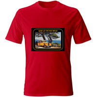 T-Shirt Unisex Maglietta in Cotone - Que La Vie Est Belle - (R.C Garcia)