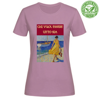 T-Shirt Woman Organic Maglietta Femminile in Cotone Organico -Chi Vuol E