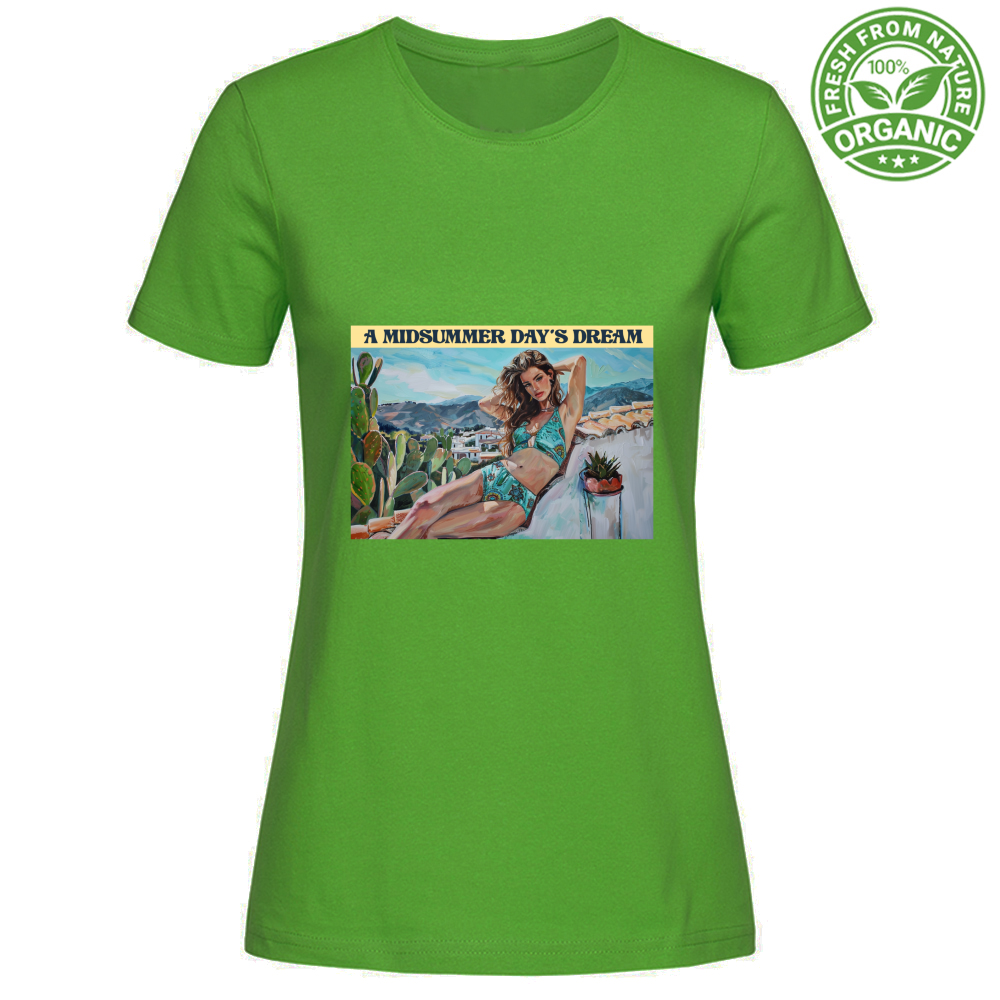 T-Shirt Woman Organic Maglietta Femminile in Cotone Organico - Midsummer