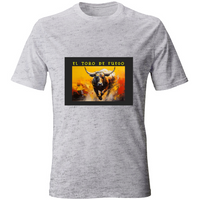 T-Shirt Unisex Maglietta in Cotone - El toro de Fuego - (R. C. Garcia)
