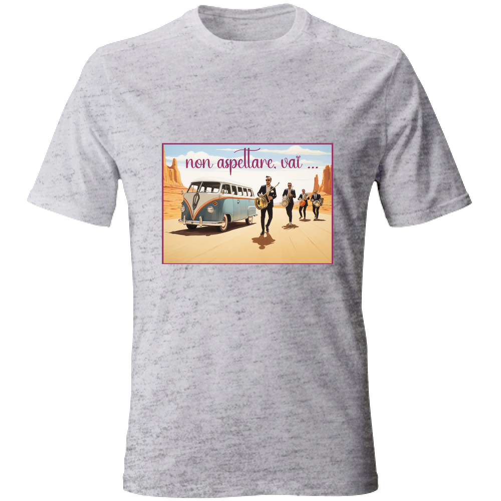 T-Shirt Unisex Maglietta in Cotone - Non Aspettare Vai