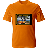 T-Shirt Unisex Maglietta in Cotone - Que La Vie Est Belle - (R.C Garcia)