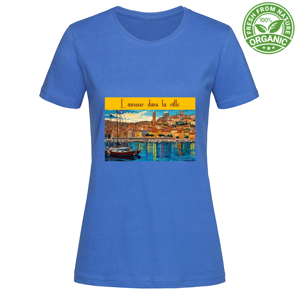 T-Shirt Woman Organic Maglietta Femminile in Cotone Organico - L Amour -