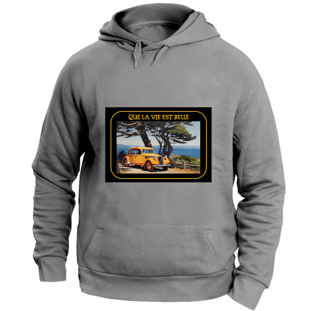 Felpa Unisex con Cappuccio Felpa Unisex - Que La Vie - (R.C. Garcia)