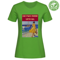 T-Shirt Woman Organic Maglietta Femminile in Cotone Organico -Chi Vuol E