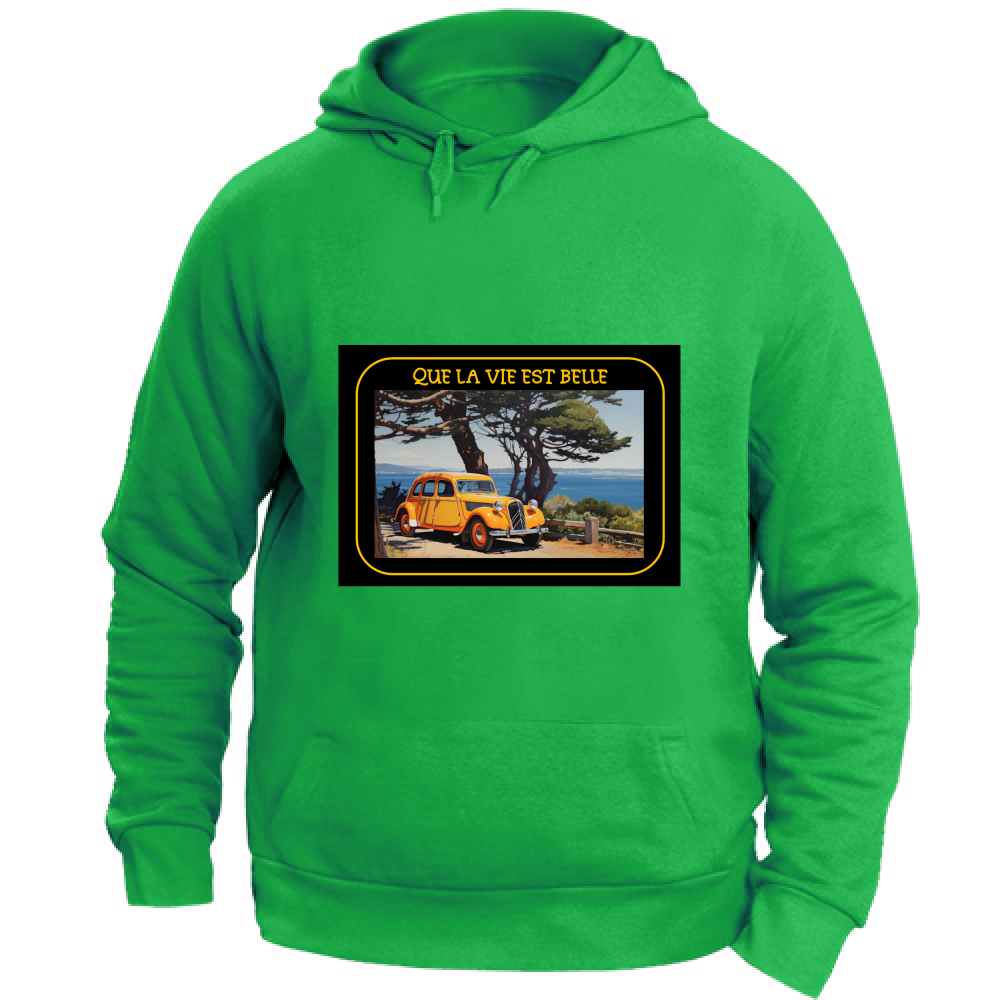Felpa Unisex con Cappuccio Felpa Unisex - Que La Vie - (R.C. Garcia)