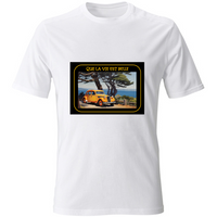 T-Shirt Unisex Maglietta in Cotone - Que La Vie Est Belle - (R.C Garcia)