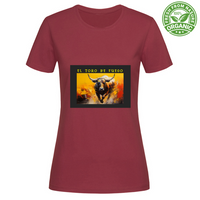 T-Shirt Woman Organic Maglietta Femminile in Cotone Organico - El toro d