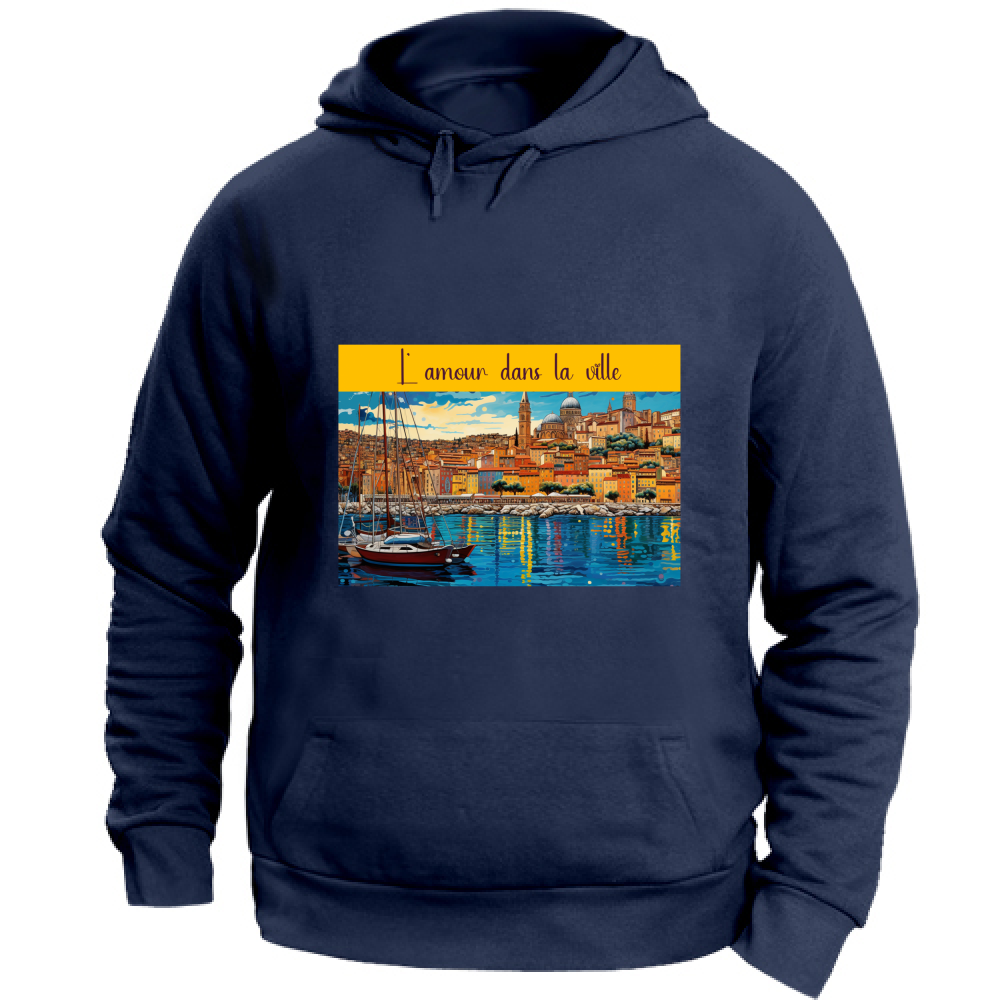 Felpa Unisex con Cappuccio Felpa Unisex - L Amour - (R.C. Garcia)