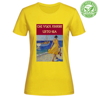 T-Shirt Woman Organic Maglietta Femminile in Cotone Organico -Chi Vuol E