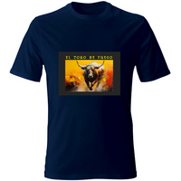 T-Shirt Unisex Maglietta in Cotone - El toro de Fuego - (R. C. Garcia)