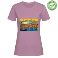 T-Shirt Woman Organic Maglietta Femminile in Cotone Organico - L Amour -