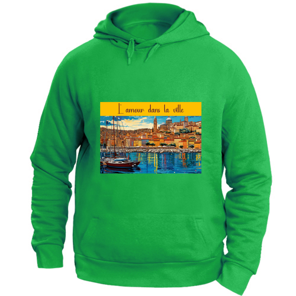 Felpa Unisex con Cappuccio Felpa Unisex - L Amour - (R.C. Garcia)