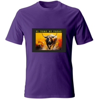 T-Shirt Unisex Maglietta in Cotone - El toro de Fuego - (R. C. Garcia)