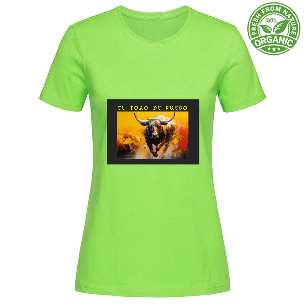 T-Shirt Woman Organic Maglietta Femminile in Cotone Organico - El toro d