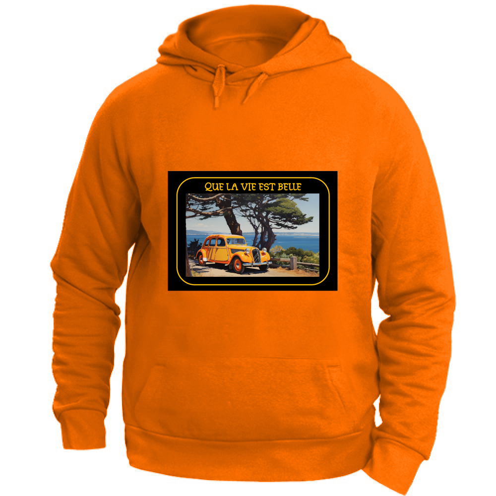 Felpa Unisex con Cappuccio Felpa Unisex - Que La Vie - (R.C. Garcia)