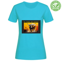 T-Shirt Woman Organic Maglietta Femminile in Cotone Organico - El toro d