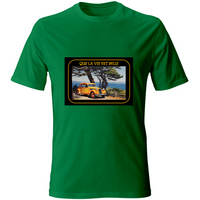 T-Shirt Unisex Maglietta in Cotone - Que La Vie Est Belle - (R.C Garcia)