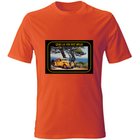 T-Shirt Unisex Maglietta in Cotone - Que La Vie Est Belle - (R.C Garcia)