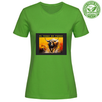 T-Shirt Woman Organic Maglietta Femminile in Cotone Organico - El toro d
