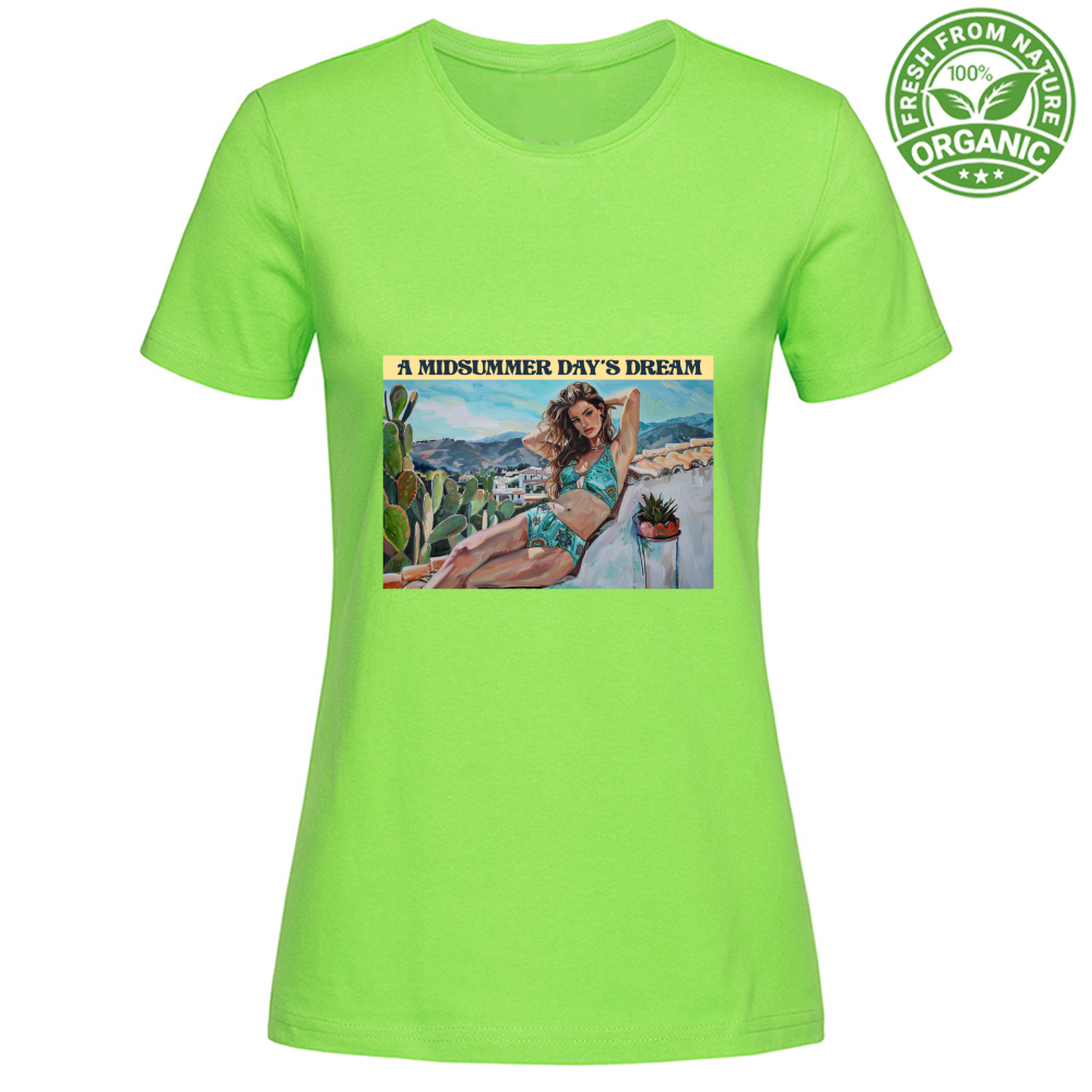 T-Shirt Woman Organic Maglietta Femminile in Cotone Organico - Midsummer