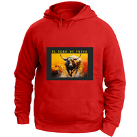 Felpa Unisex con Cappuccio Felpa Unisex - El toro de Fuego - (R.C. Garcia)