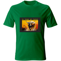 T-Shirt Unisex Maglietta in Cotone - El toro de Fuego - (R. C. Garcia)