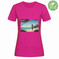 T-Shirt Woman Organic Maglietta Femminile in Cotone Organico - What A Ne