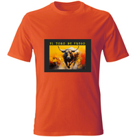 T-Shirt Unisex Maglietta in Cotone - El toro de Fuego - (R. C. Garcia)