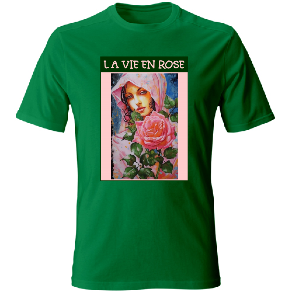 Unisex Cotton T-Shirt - La Vie En Rose - (RC Garcia)