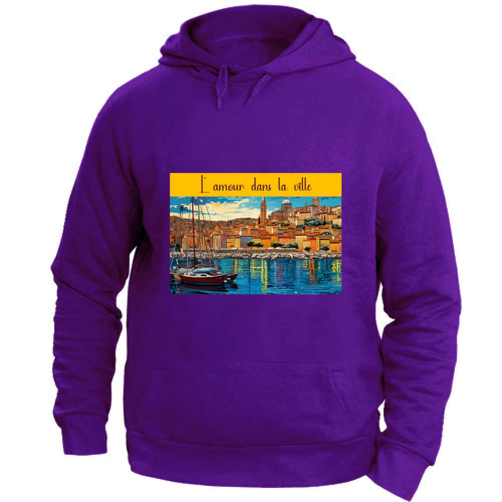 Felpa Unisex con Cappuccio Felpa Unisex - L Amour - (R.C. Garcia)