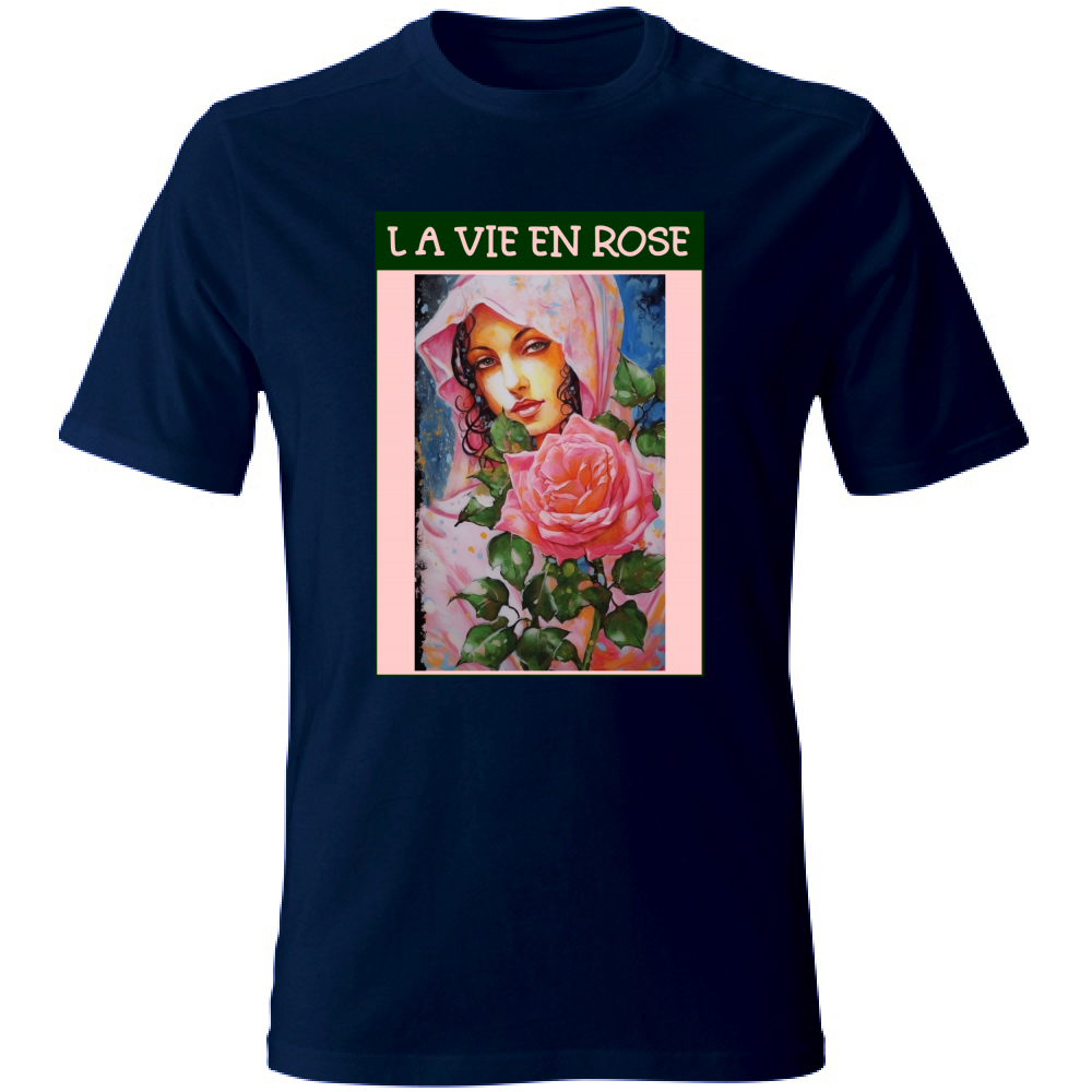 Unisex Cotton T-Shirt - La Vie En Rose - (RC Garcia)