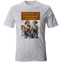 Unisex Cotton T-Shirt - Friendship is Walking Together