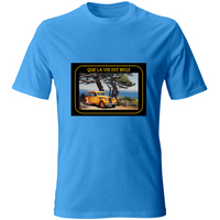 T-Shirt Unisex Maglietta in Cotone - Que La Vie Est Belle - (R.C Garcia)