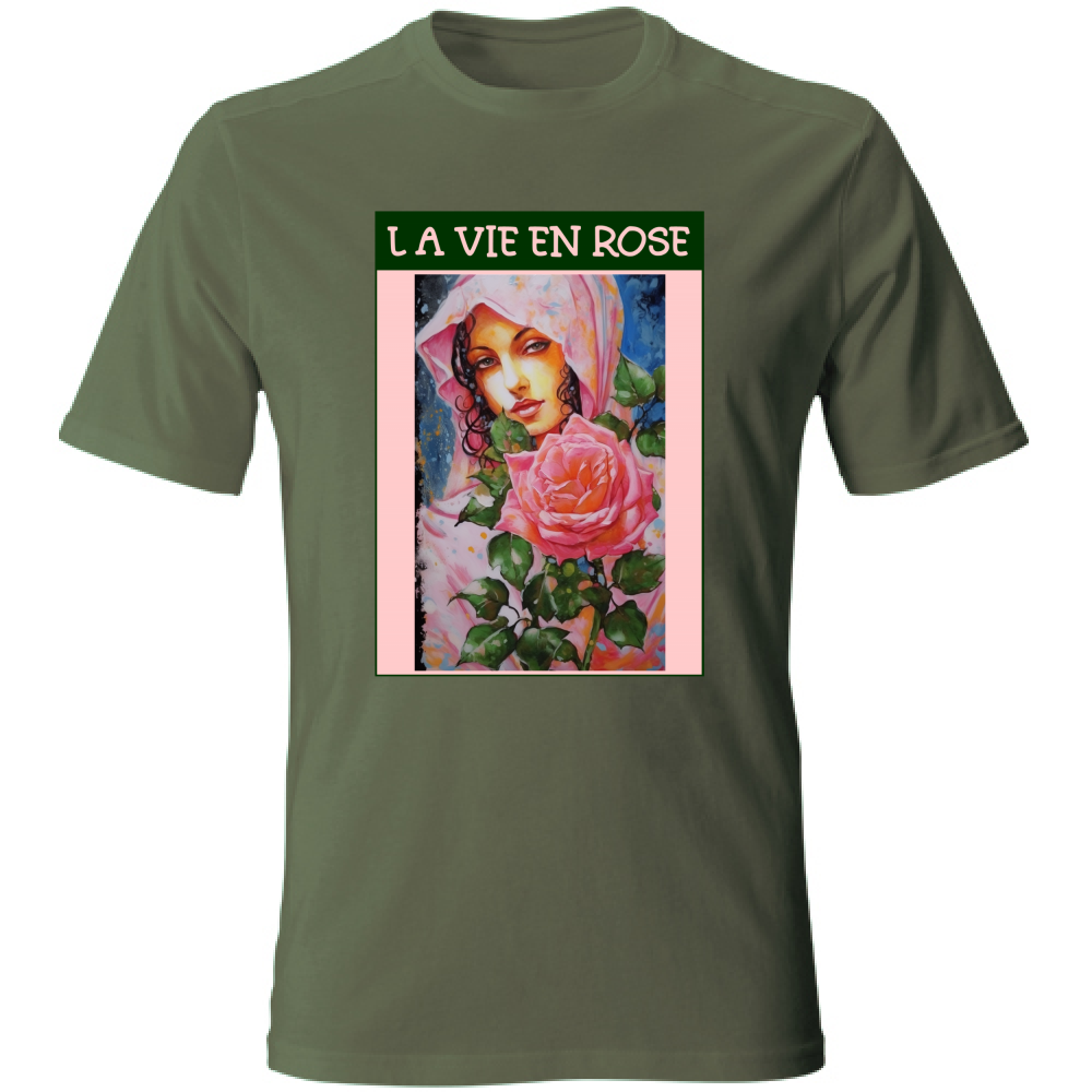 Unisex Cotton T-Shirt - La Vie En Rose - (RC Garcia)