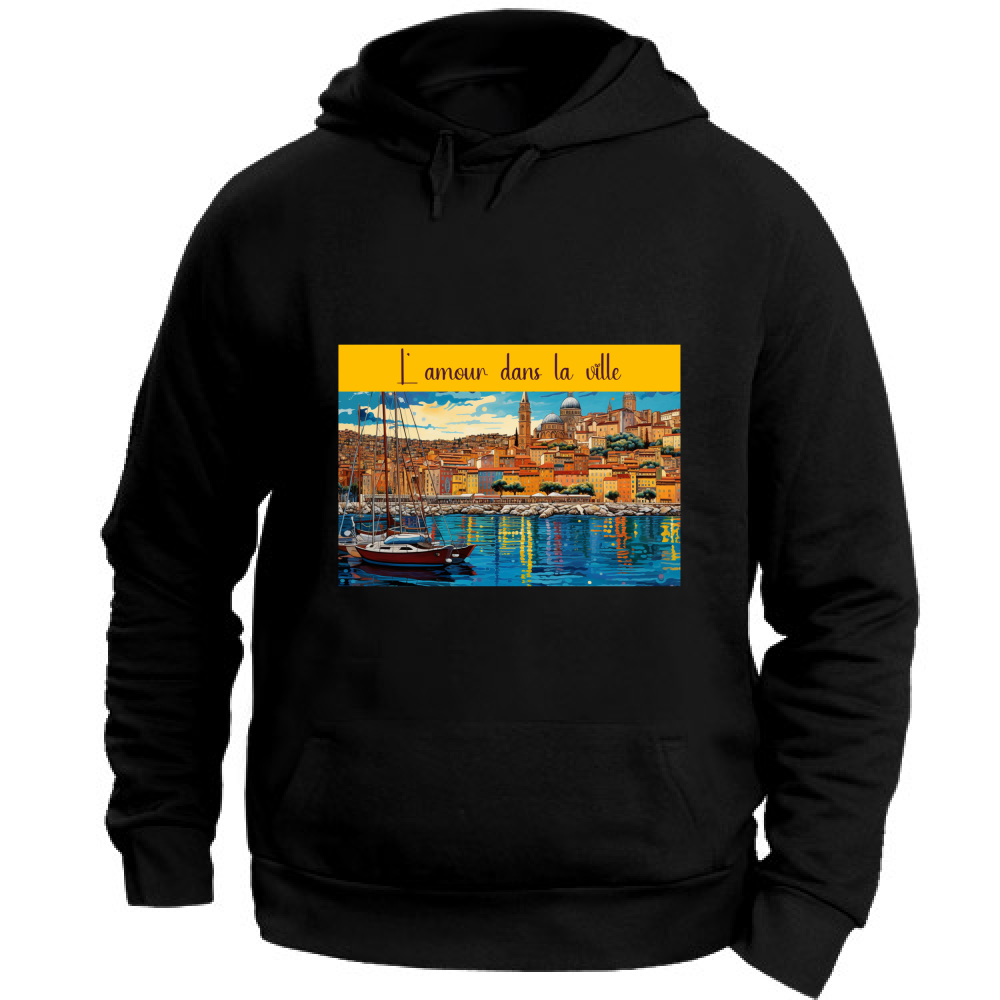 Felpa Unisex con Cappuccio Felpa Unisex - L Amour - (R.C. Garcia)