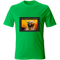 T-Shirt Unisex Maglietta in Cotone - El toro de Fuego - (R. C. Garcia)