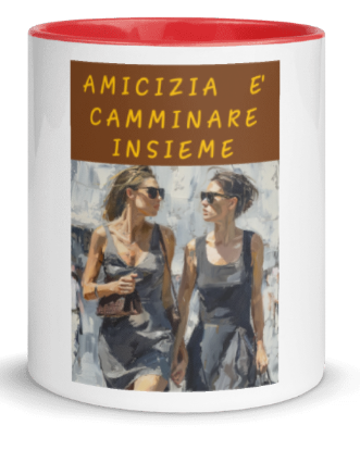 Tazza bianca disegnata dall'artista Raul Carrasco Garcia