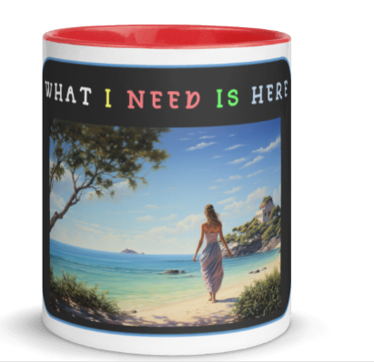 Tazza bianca disegnata dall'artista Raul Carrasco Garcia