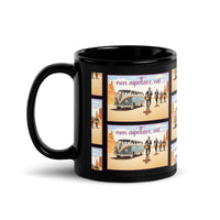 Glossy black mug designed by artist Raul Carrasco Garcia