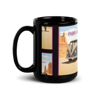 Glossy black mug designed by artist Raul Carrasco Garcia