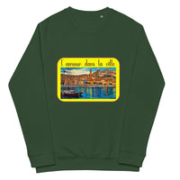 Unisex organic raglan sweatshirt designed by artist Raul Carrasco Garcia