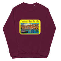 Unisex organic raglan sweatshirt designed by artist Raul Carrasco Garcia