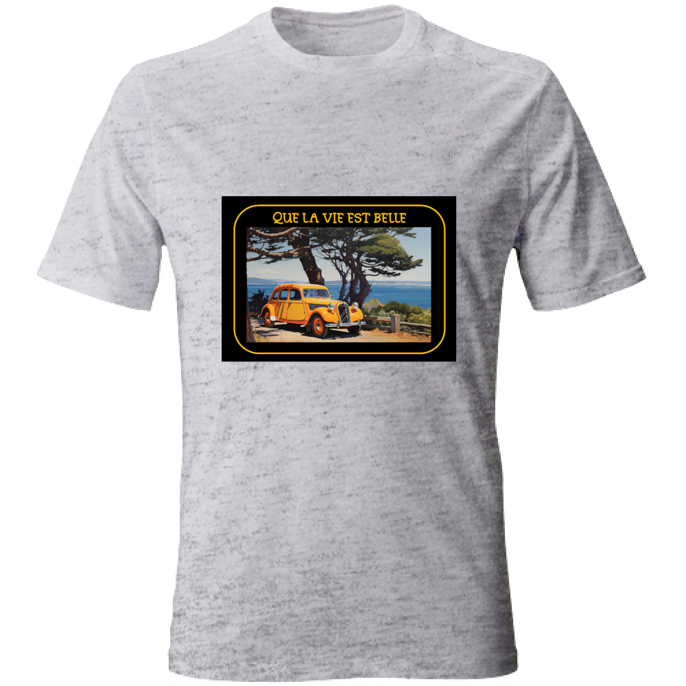 T-Shirt Unisex Maglietta in Cotone - Que La Vie Est Belle - (R.C Garcia)